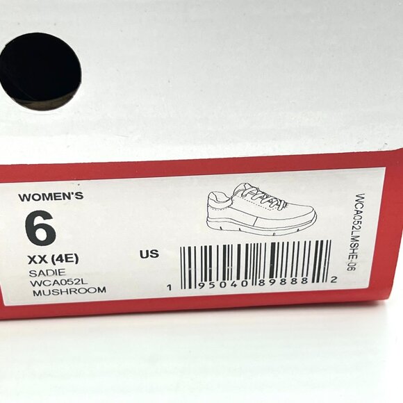 6‎ 4E XX WIDE WIDTH Propet Womens Sadie Brown Tan Leather Comfort Shoes Sneakers - Picture 13 of 13